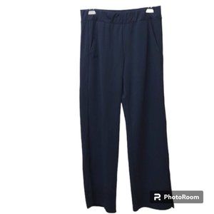 Under Armour Black Loose Wide Elastic Pockets Waistband Split Hem Athletic Pants